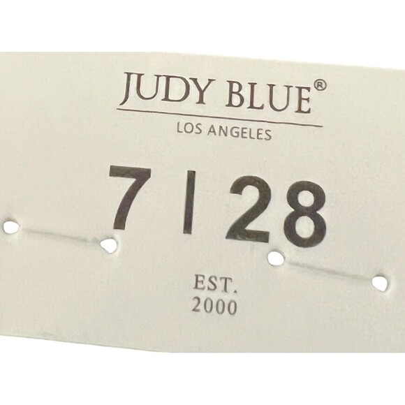 Judy Blue Jeans Women 28 Blue Mom Jean Tapered High Rise Dark Wash Denim NWT - Picture 16 of 16